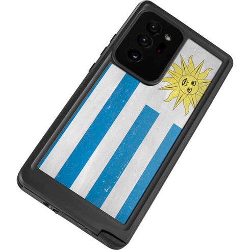 Uraguay Flag Distressed Galaxy Note20 Ultra 5G Waterproof Case